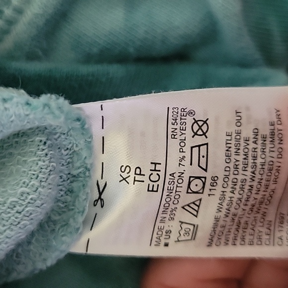 Women's Old Navy XS green tye dye lounge drawstring shorts - Picture 5 of 5